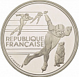Франция Олимпиада 1992, Коньки, Пруф 100 франков-миниатюра